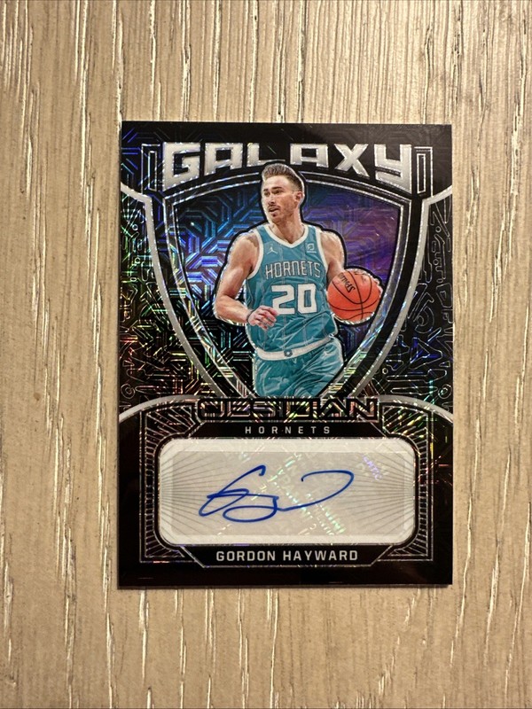 2020-21 Panini Obsidian Gordon Hayward Galaxy AUTO 1/1 One of One Hornets Star 