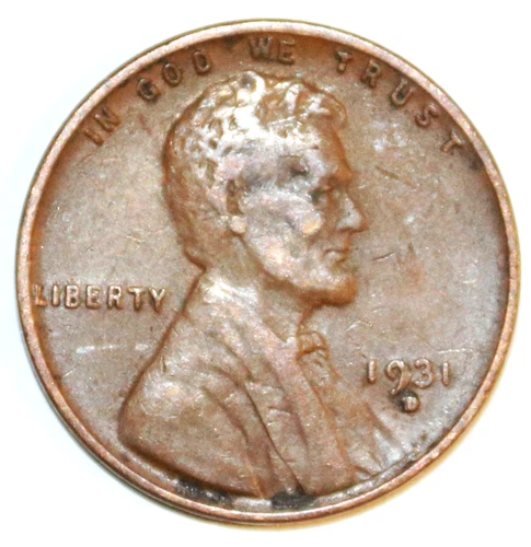 1931-D Lincoln Wheat Cent - Extra Fine - #1692E