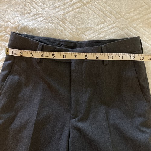 Ralph Lauren Dark Grey Boys Suit Size 10R W/ Jacket, Pants, Tie And Leather Belt - Picture 12 of 17