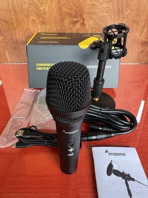 Maono USB/XLR Podcast Dynamic Microphone, Ideal for Vocal, Instrument Recording