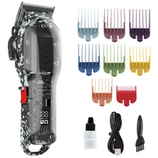 Professional Hair Cut Machine Barber Salon Cutting Trimmer Clipper Kit Set