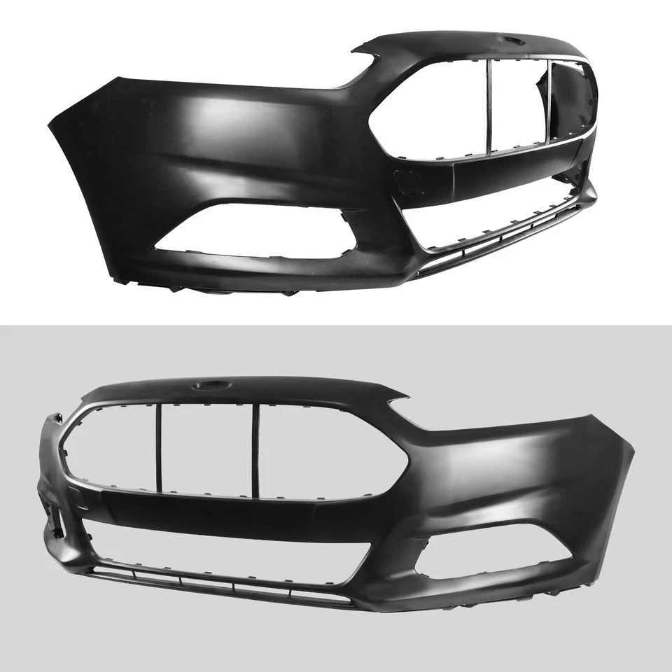 Front Bumper Cover For 2013 2014 2015 2016 Ford Fusion w/o Sensor Holes - Image 2 of 4