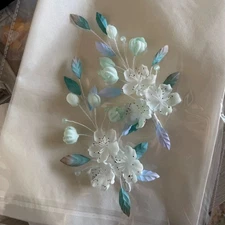 Silk Plum Blossom Hairpin Soft Stem Flower Hair Accessory Hanfu Vintage Clip