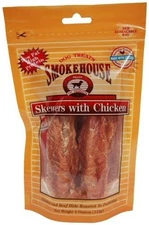 Smokehouse Aries Chicken Skewers Natural Smoked Dog Treats 4 oz - 4 Pack