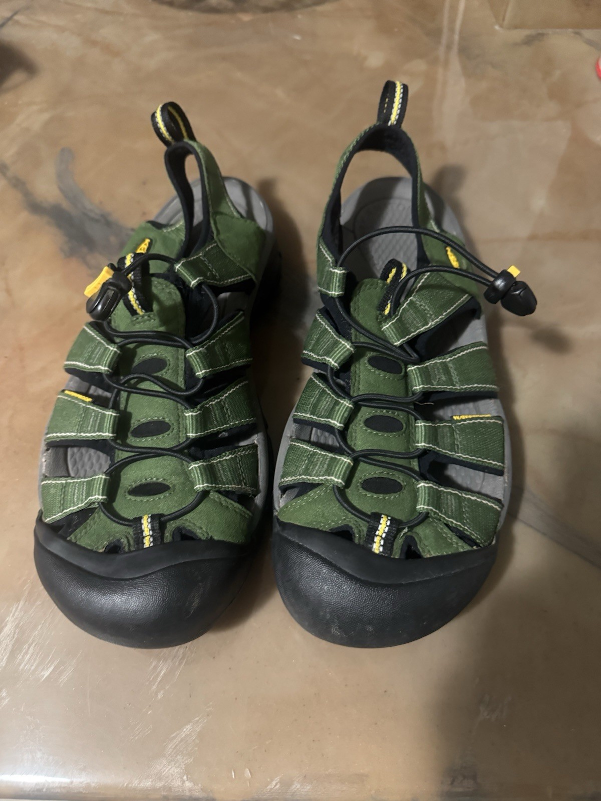 Scarpa sandalo uomo Keen Newport H2 taglia 9M verde trail escursionismo sport usata xq