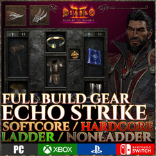 Diablo 2 Resurrected - Echoing Strike Warlock Full Gear Bundle D2R ROTW PS XBOX