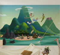 Komar Peter Pan Vlies Fototapete Wandbild 400X250 Cm GrüN