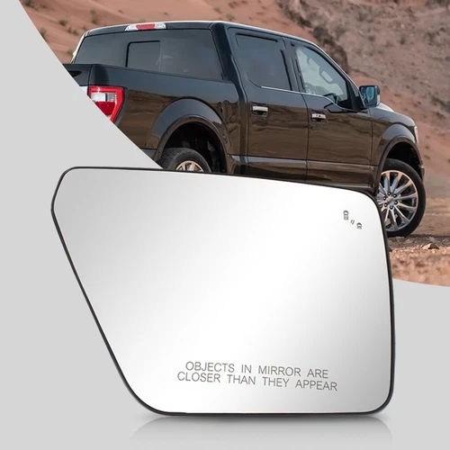 Right Passenger Side Heated Mirror Glass W/ Blind Spot For Ford F150 2021-2025