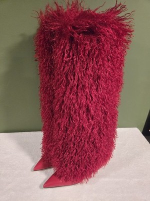 Steve Madden ICON RED  Knee High Fashion Boot  7 M New
