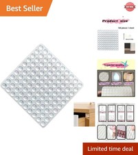 Transparent Round Rubber Bumpers – 100 Pack for Cabinets & Furniture Protection