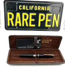 Vintage MONTBLANC 32 Black Fountain Pen 14K Extra Fine nib NEW OLD STOCK