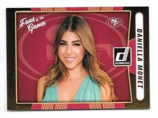 2016 PANINI DONRUSS NFL FOOTBALL #5 DANIELLA MONET FANS OF THE GAME,ACTOR