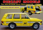 ORIGINAL AA RANGE ROVER 5DOOR CAR VINTAGE CORGI UK MADE 1:36 SCALE DIECAST MODEL