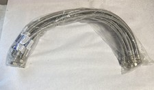 PLUMBING LOT OF 10 PCS 30" STAINLESS STEEL FAUCET SUPPLY LINES 1/2"IPS X 3/8"OD