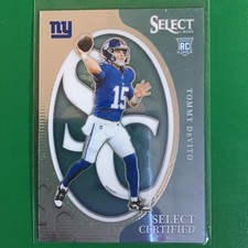 2023 Tommy DeVito Panini Select #CRO-TDE Rookie Select Certified Giants RC