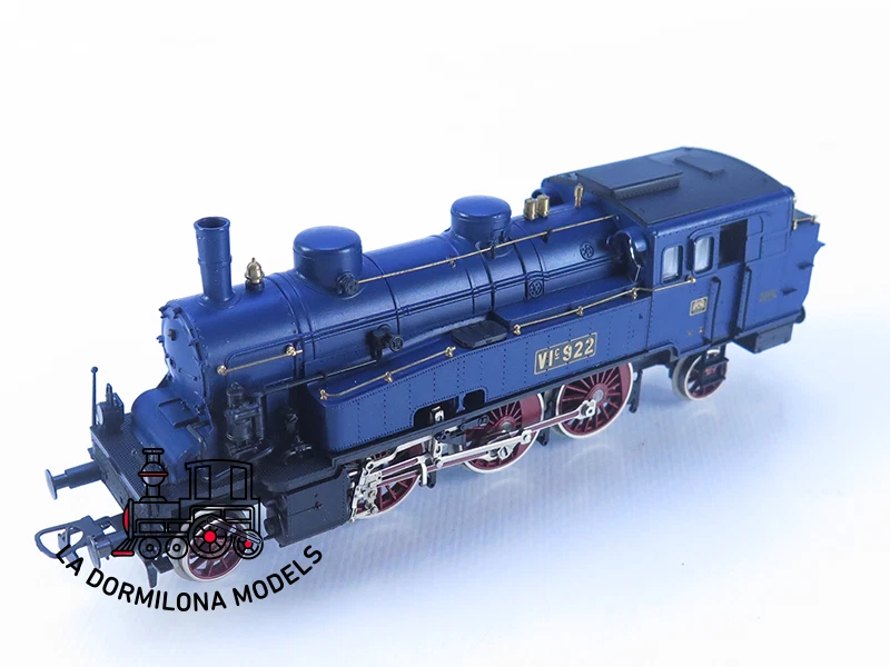 FP1730 H0 =DC LILIPUT Tenderdampflokomotive VI c 922 Baden Blau - S/C - Imagen 1 de 4