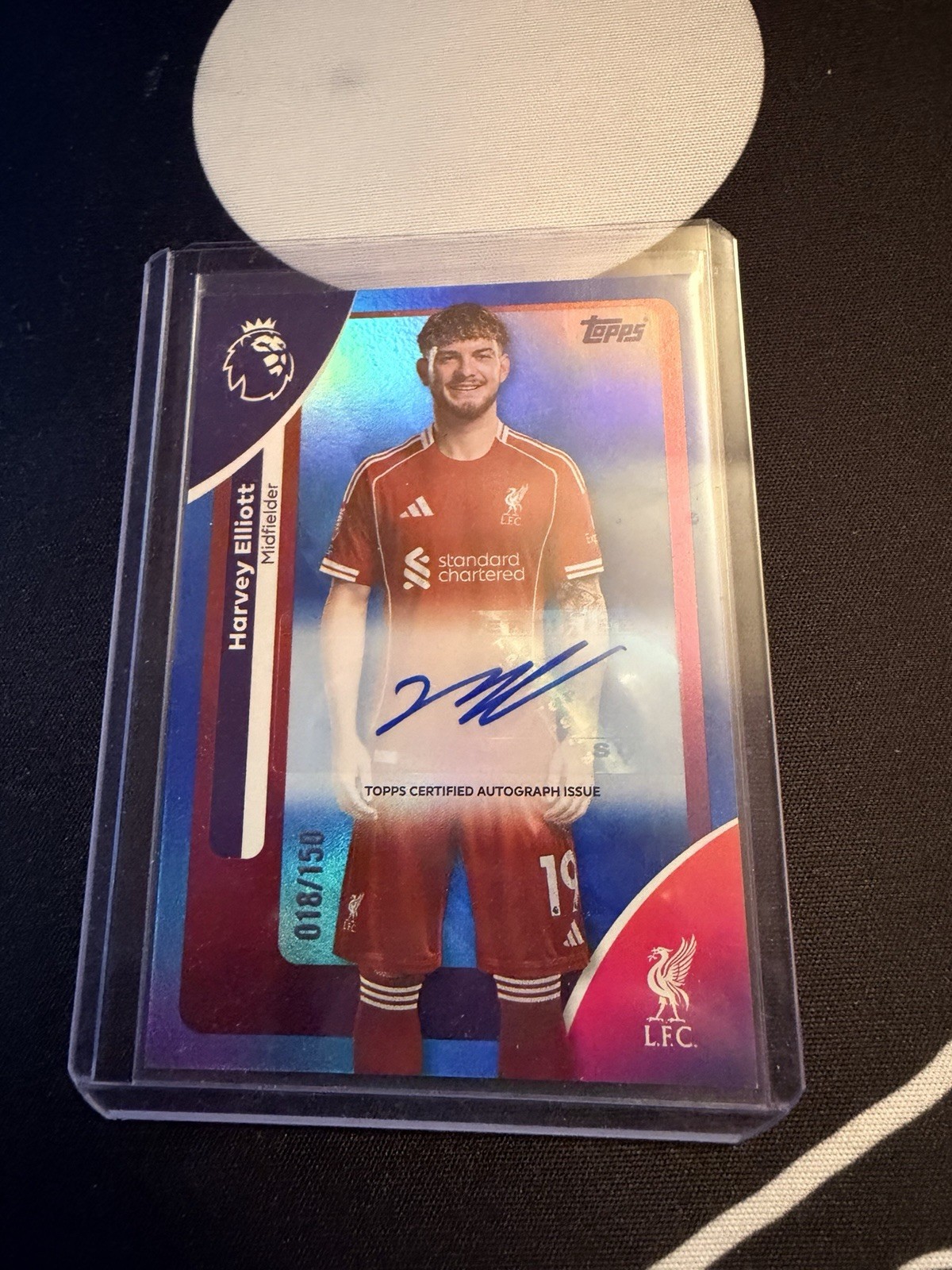 Harvey Elliott 2025 Topps Premier League #AC-HE Base Autographs