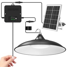 Best Solar Shed Light Indoor Outdoor, 2000LM Daytime Available Pendant with Pull