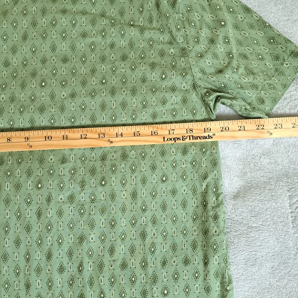 Men's Volcom Modern Fit Short Sleeve Button Front Stitched Design Shirt - Image 3 of 4