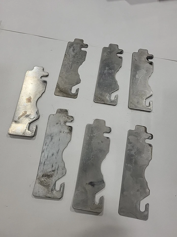 Chevrolet Corvette C4 1992 parachoques delantero juego de cuñas espaciadoras 7 piezas OEM aluminio 01591 Foto 3 de 4