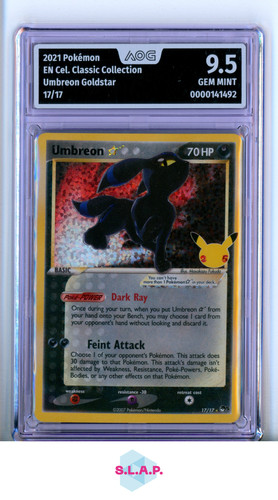 UMBREON GOLDSTAR POKEMON CEL CLASSIC COLL EN 17 2021 AOG 9.5