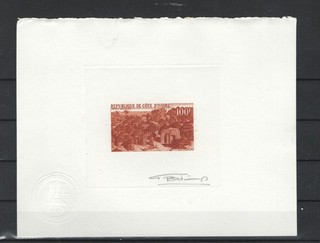 IVORY COAST 1968 DIE PROOF 56887