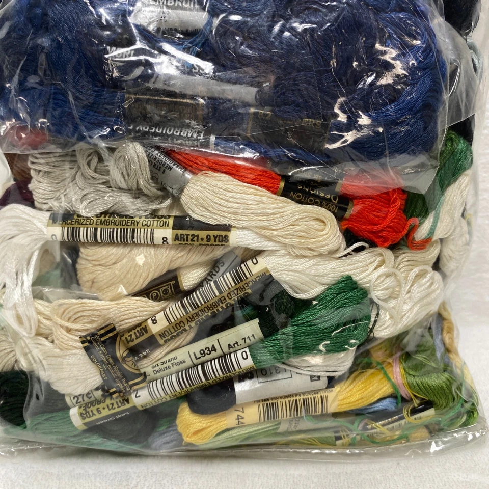 Embroidery Floss Skeins Assorted Colors Craft Needlepoint Cross Stitch Lot - Image 2 of 4