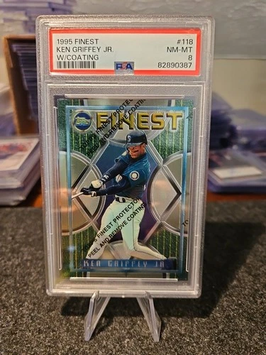 1995 Topps Finest - Ken Griffey Jr #118 PSA 8 NM-MT