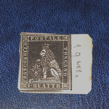 1857 TOSCANA PRIMA EMISSIONE NERO NUOVO CATALOGO SASSONE NUMERO N° 10 ( LEGGI )