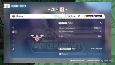 Rotom alle Formen Shiny/ non shiny Max. EV 6IV/ DV Pokemon ZA Legenden: Z-A