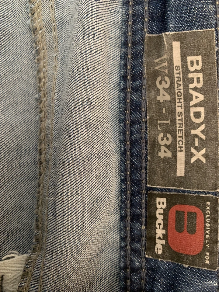 Jeans Buffalo David Bitton Brady-X fivela reta stretch tamanho 34 x 34 RP10557 - Imagem 3 de 4