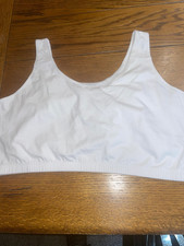 1 Fruit Of The Loom 9012 Tank Style Sports Bra - White Size 46 - New