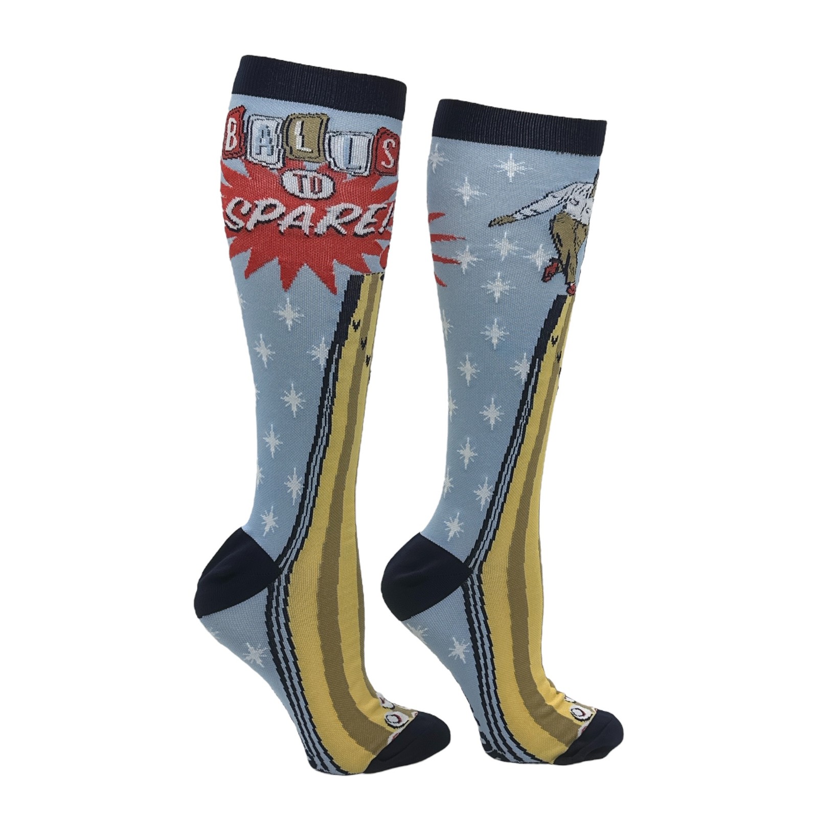 To Spare Funny Bowling Funny Compression Socks For Men