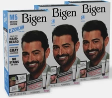 3 Pack Bigen EZ Color For Men M5 Medium Brown