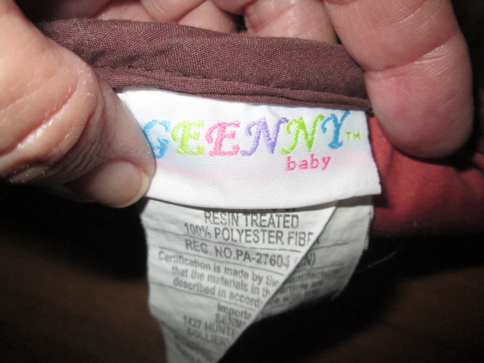 Manta Edredón Bebé Western Pony Country Star Azul Marrón Cuadros Foto 2 de 4