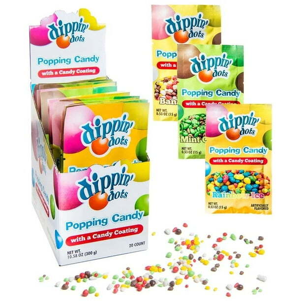 Koko's Dippin' Dots Popping Candy Packs: 20-Piece Box