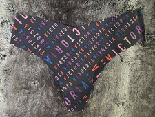 Victoria's Secret Black Thong Panty Size L