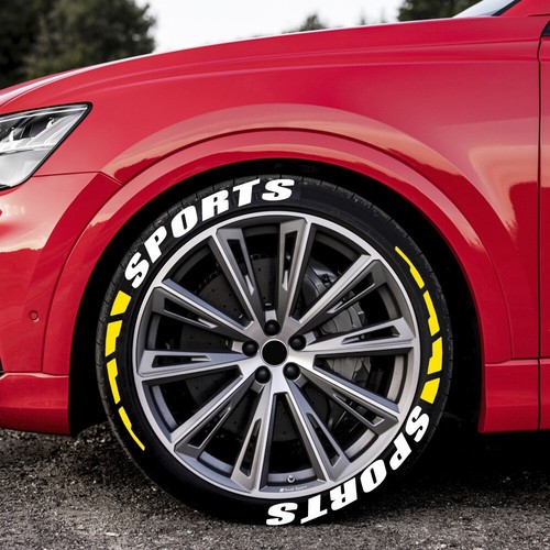 8pcs Car Tire Wheel Stickers 3D Permanent PVC Joined Tire Styling Decor Decal - Picture 2 of 10