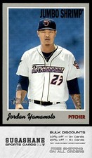 2019 Topps Heritage Minor 57 Jordan Yamamoto Jumbo Shrimp Baseball Card
