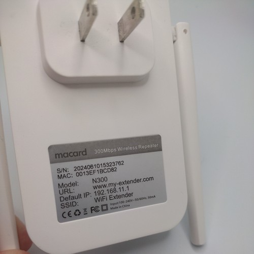 Extensor de Alcance WiFi - Macard N300 Blanco Alto Rendimiento 300Mbps Inalámbrico - Imagen 7 de 9