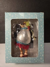 Jingles & Joy Penguin Christmas Christmas Tree Hanging Glass Ornament 5.5"