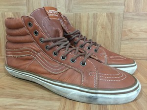 vans sk8 brown leather