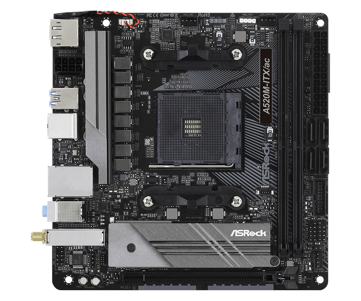 ASRock A520M-ITX/ac マザーボード ASRock A520M-ITX/AC AMD AM4 Micro ITX DDR4-SDRAM Motherboard | eBay