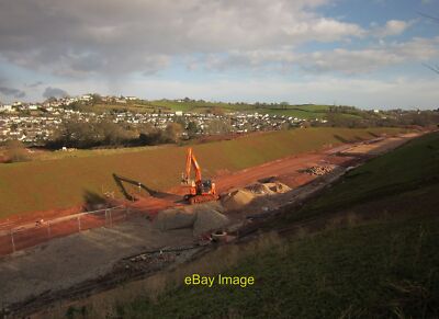 Foto 6x4 South Devon Link Road Die Straße wird durch einen Schnitt gebaut c2015