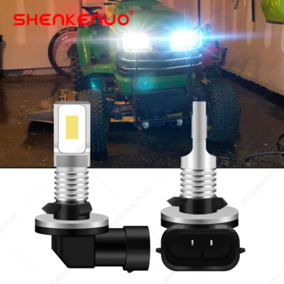 2 8000K LED light bulbs for John Deere Tractor 3320, 3520, 3720, 4320, 4520: USA