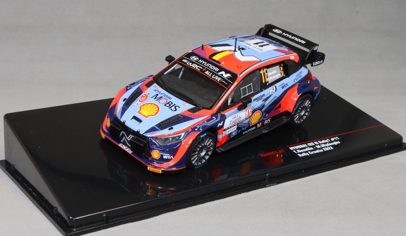 IXO Hyundai i20 N Rally 1 Rally Croatia 2022 Thierry Neuville RAM851 1/43 NEW