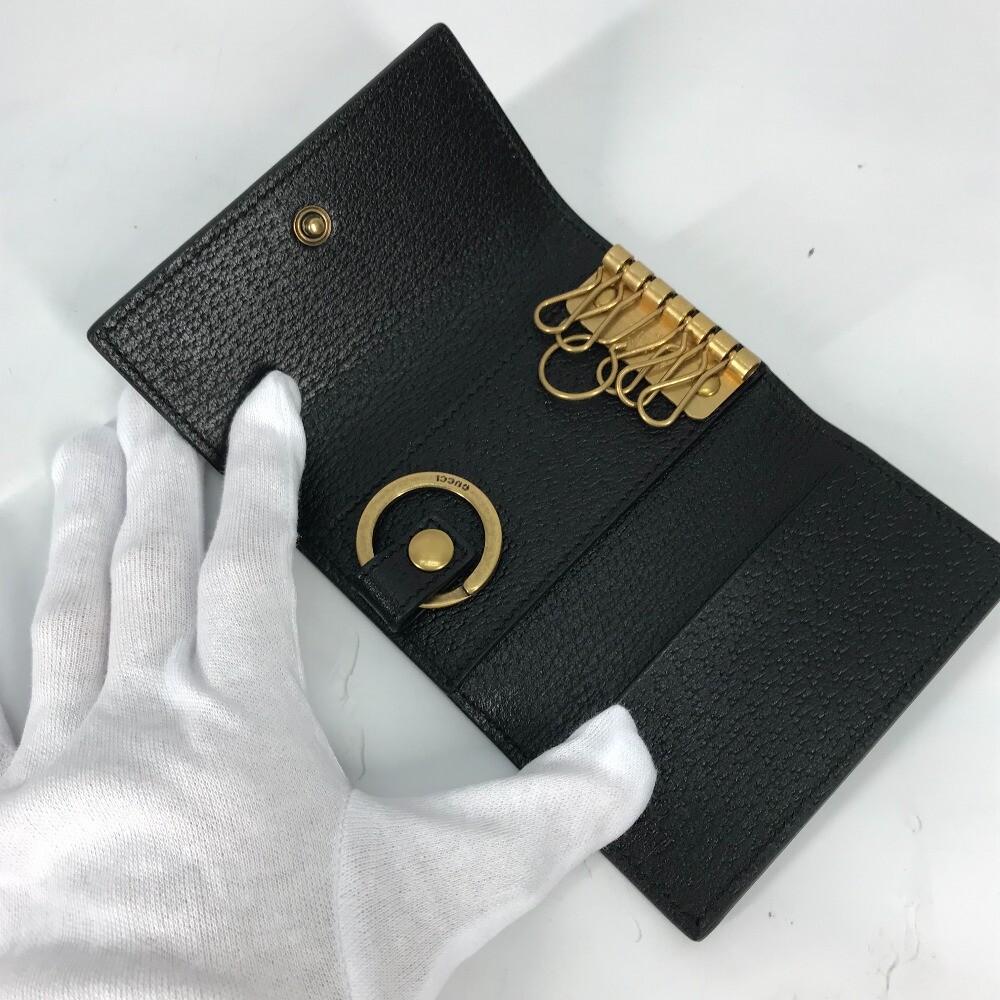 GUCCI 435305 GG Marmont 6-Ring key with key ring Key Case