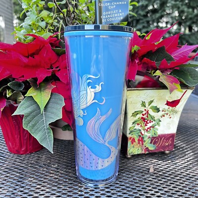Starbucks Christmas 2021 Blue Mermaid 24 Oz Venti Tumbler Color Changing  NWT | eBay