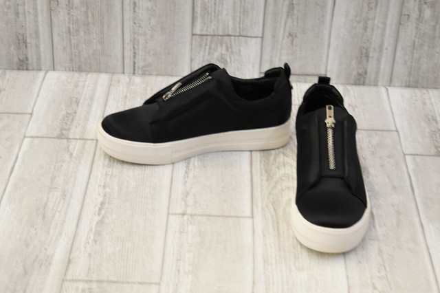 steve madden black slip on shoes womens