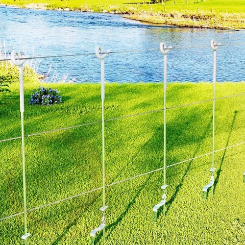 Giantz 20x Electric Fence Pigtail Posts Steel Tape Fencing - Picture 7 of 7